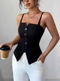 Button-Front Cami Top Thumbnail 4