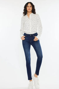 Kancan Mid Rise Super Skinny Jeans Thumbnail 2