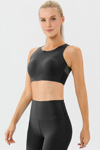Round Neck Wide Strap Active Bra Thumbnail 3