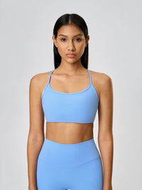 Millennia Crisscross Back Scoop Neck Active Cami with Detachable Chest Pads Thumbnail 15