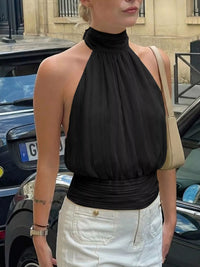 Halter Neck Striped Cami Top Thumbnail 7