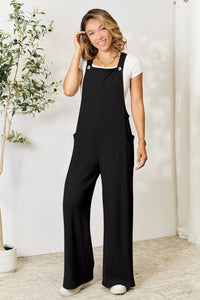 Double Take Full Size Wide Strap Overall with Pockets Thumbnail 31