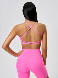 Millennia Crisscross Back Scoop Neck Active Cami with Detachable Chest Pads Thumbnail 21