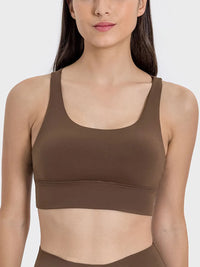 Millennia Crisscross Scoop Neck Active Tank Thumbnail 4