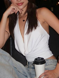 Halter Neck Ruched Cami Thumbnail 12