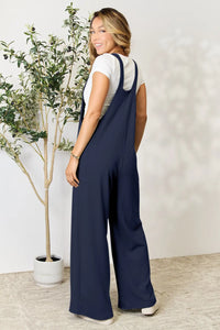 Double Take Full Size Wide Strap Overall with Pockets Thumbnail 22