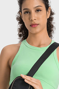 Millennia Racerback Cropped Sports Tank Thumbnail 3
