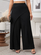 Solid Loose Wide-Leg Pants WE4U