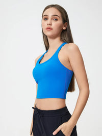 Millennia Scoop Neck Active Tank with Detachable Chest Pads Thumbnail 2