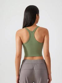Millennia Scoop Neck Active Tank with Detachable Chest Pads Thumbnail 19