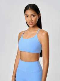 Millennia Crisscross Back Scoop Neck Active Cami with Detachable Chest Pads Thumbnail 13