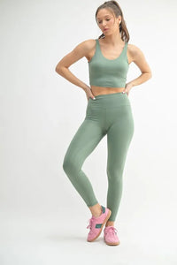 MONO B Venice Cloud Light Contour High-Waisted Leggings Thumbnail 4