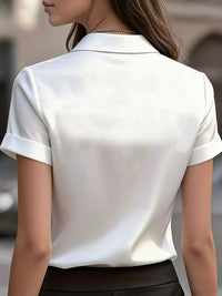 Satin Short-Sleeve Shirt Thumbnail 10