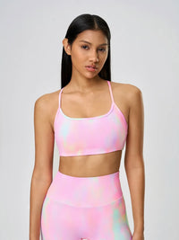 Millennia Crisscross Back Scoop Neck Active Cami with Detachable Chest Pads Thumbnail 17
