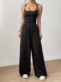 Spaghetti Strap Wide Leg Jumpsuit Thumbnail 2