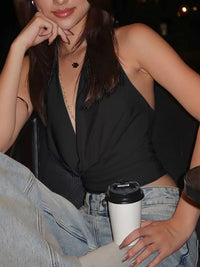 Halter Neck Ruched Cami Thumbnail 3