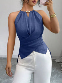 Halter Neck Crisscross Cami Thumbnail 13