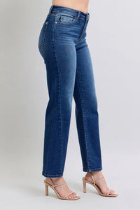 Judy Blue Full Size Side Seam Detail Straight Jeans with Pockets Thumbnail 3