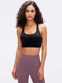 Millennia Crisscross Scoop Neck Active Tank Thumbnail 31