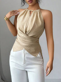 Halter Neck Crisscross Cami Thumbnail 4