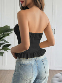 Ruffled Hem Tube Top Thumbnail 7