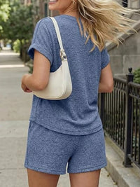 Short Sleeve Top and Shorts Set Thumbnail 4