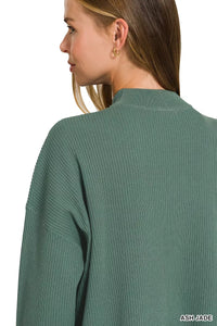 Zenana Viscose Sweater Top & Pants Set Thumbnail 7