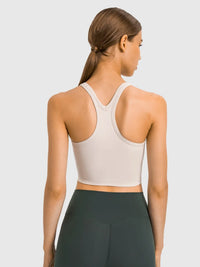 Millennia Scoop Neck Active Tank with Detachable Chest Pads Thumbnail 15