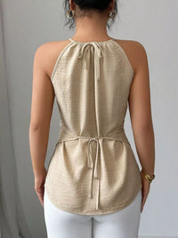 Halter Neck Crisscross Cami Thumbnail 5
