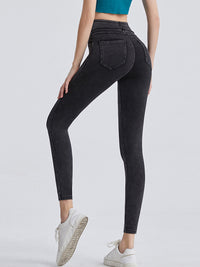Wide Waistband Relaxed Sports Leggings Thumbnail 15