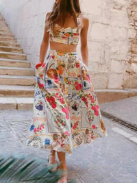 Printed Cami and Skirt Set Thumbnail 3