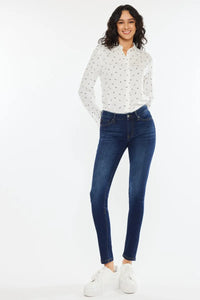 Kancan Mid Rise Super Skinny Jeans Thumbnail 1