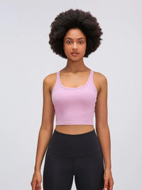 Millennia Scoop Neck Active Tank with Detachable Chest Pads Thumbnail 23