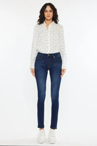 Kancan Mid Rise Super Skinny Jeans Thumbnail 4