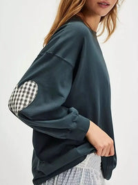 Heart Patch Long Sleeve Sweatshirt Thumbnail 7