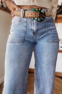 Turn-up Cuffs Loose Jeans Thumbnail 4
