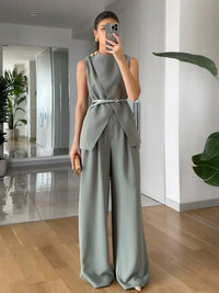Sleeveless Top and Pants Set Thumbnail 8