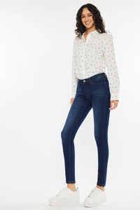 Kancan Mid Rise Super Skinny Jeans Thumbnail 5