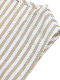 Striped Vest & Wide Leg Pants Set Thumbnail 11