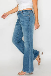 bytos Full Size Cat's Whiskers Mid Rise Bootcut Jeans Thumbnail 11