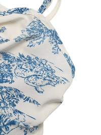 Floral Print Tie Front Ruffle Hem Cami Thumbnail 9