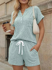 Short Sleeve Top and Shorts Set Thumbnail 15