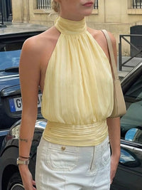 Halter Neck Striped Cami Top Thumbnail 11