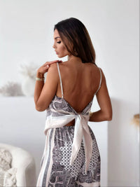 Printed Cami and Wide Leg Pants Set Thumbnail 13