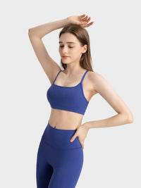 Millennia Crisscross Back Scoop Neck Active Cami with Detachable Chest Pads Thumbnail 34