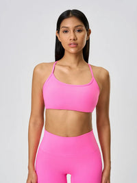 Millennia Crisscross Back Scoop Neck Active Cami with Detachable Chest Pads Thumbnail 20
