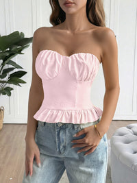 Ruffled Hem Tube Top Thumbnail 9
