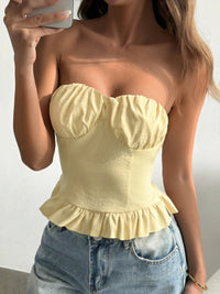 Ruffled Hem Tube Top Thumbnail 11