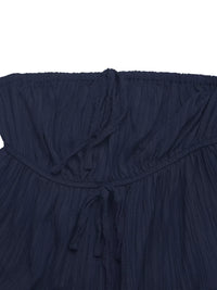 Textured Tube Top & Wide Leg Pants Set Thumbnail 11