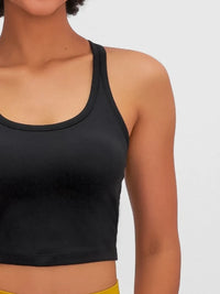Millennia Scoop Neck Active Tank with Detachable Chest Pads Thumbnail 31